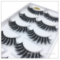 Vegan Eyelashes Private Label Natural Makeup 3D Mink Eyelashes 5 pairs/box